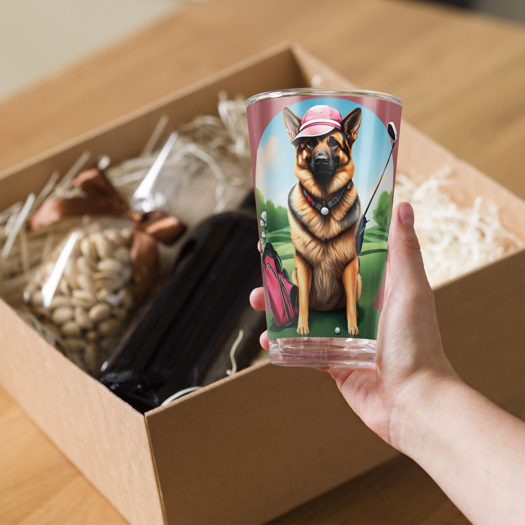 German Shepherd- Shaker pint glass v3