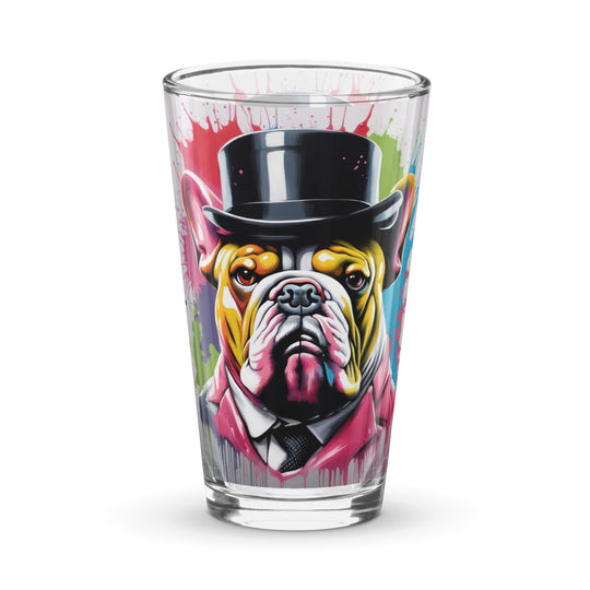 Bulldog- Shaker pint glass v2