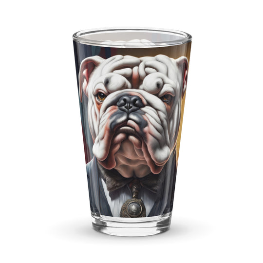 Bulldog- Shaker pint glass v4