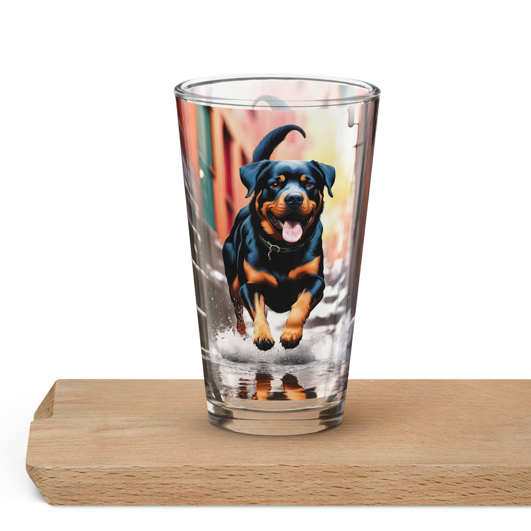 Rottweiler- Shaker Pint Glass v2