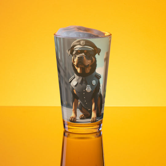 Rottweiler- Shaker Pint Glass v3