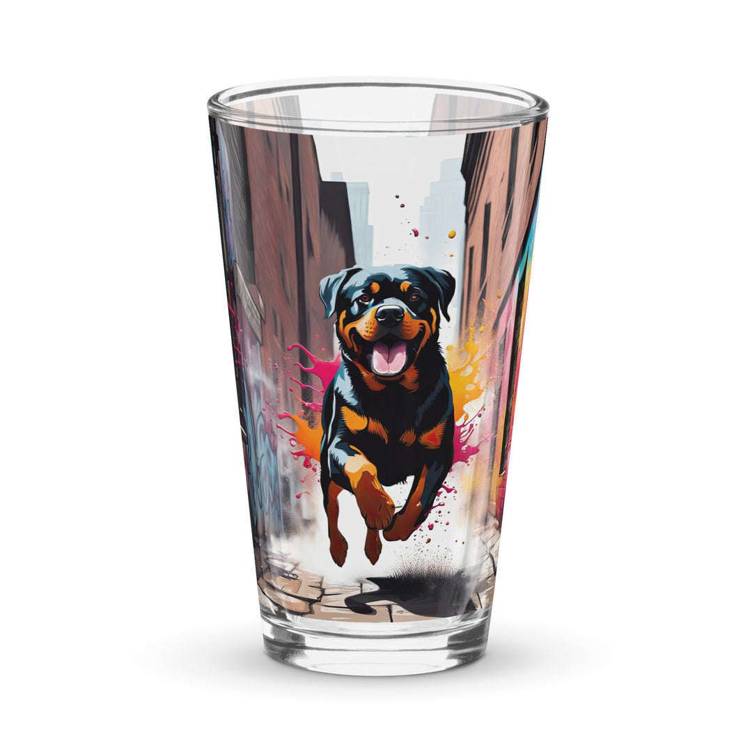 Rottweiler- Shaker Pint Glass v5