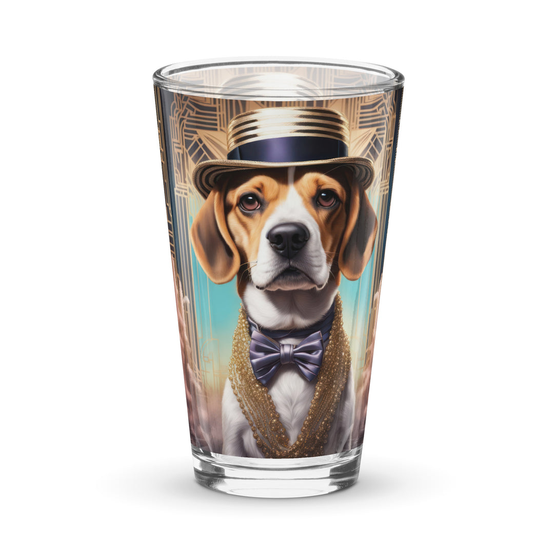 Beagle- Shaker pint glass v2