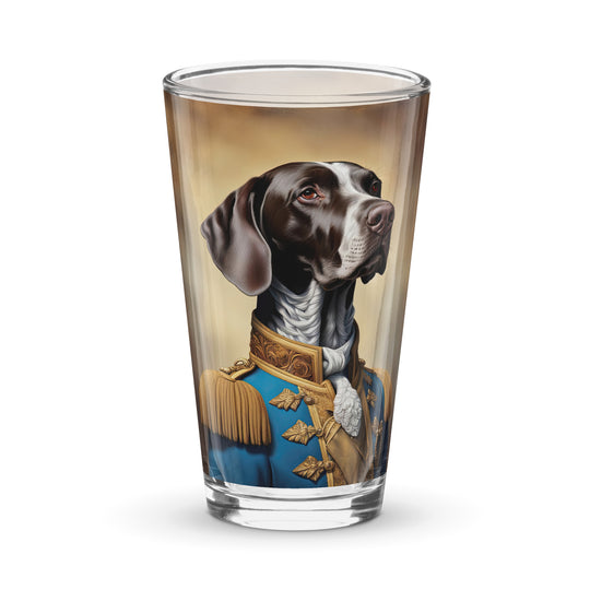 German Shorthaired Pointer- Shaker pint glass v2