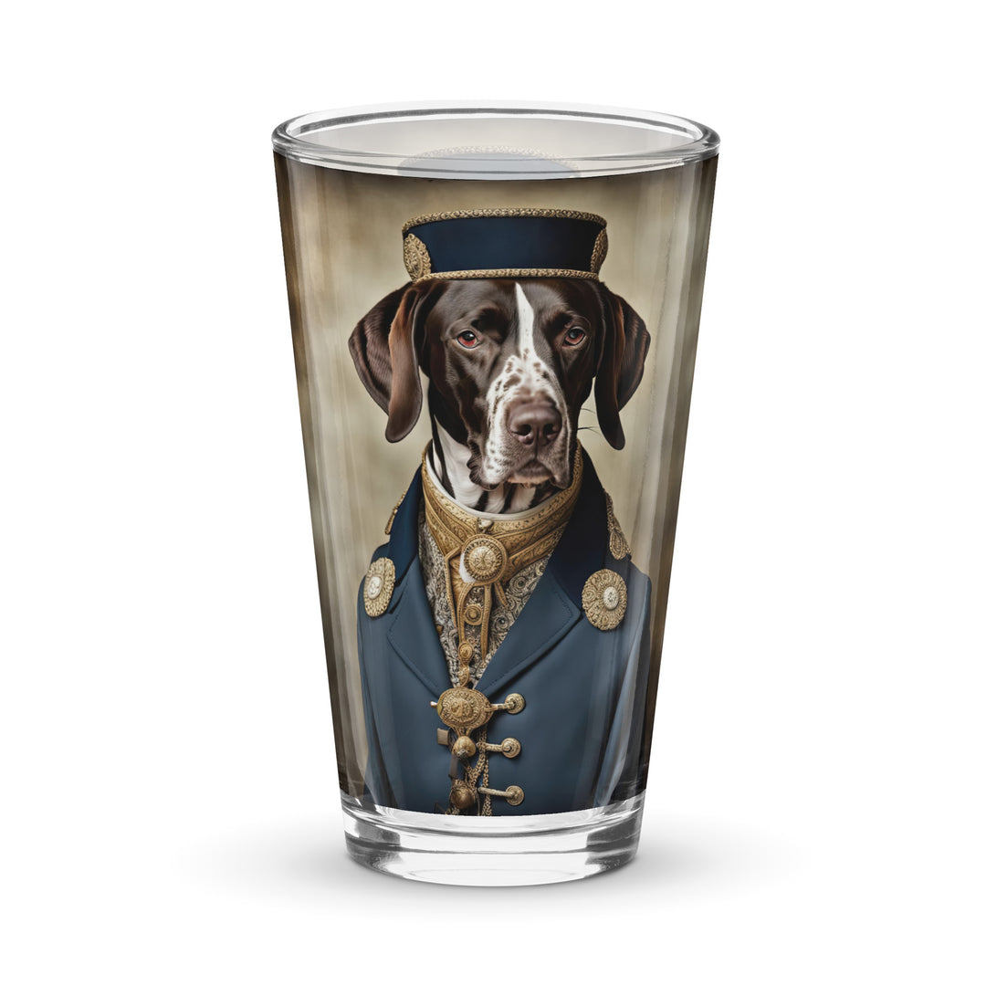 German Shorthaired Pointer- Shaker pint glass v3