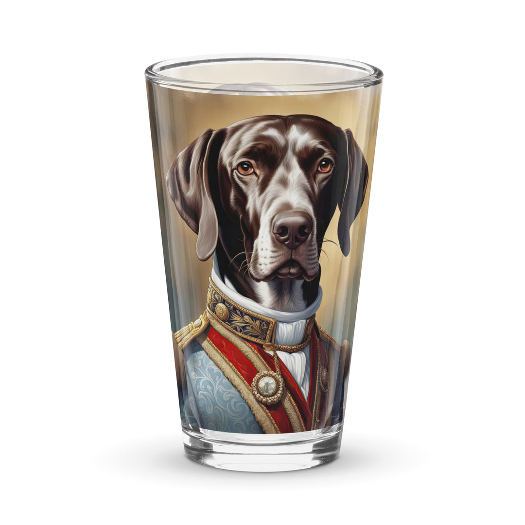 German Shorthaired Pointer- Shaker pint glass v4