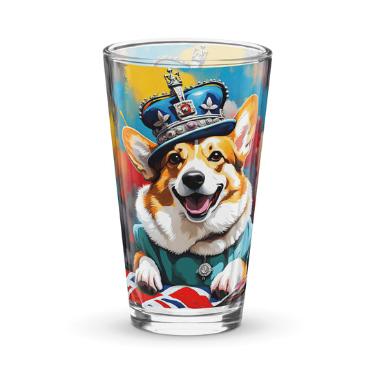 Pembroke Welsh Corgi- Shaker pint glass v2