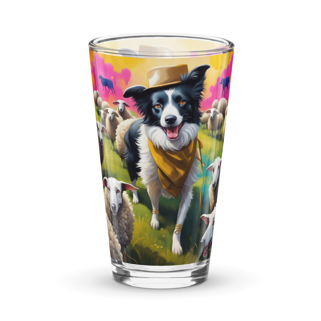 Australian Shepherd- Shaker pint glass v2