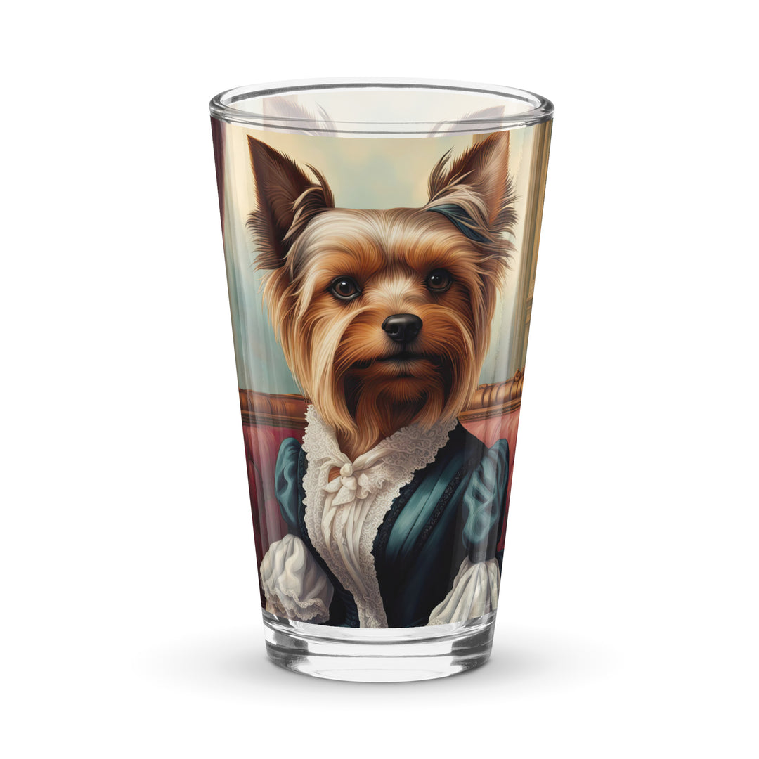 Yorkshire Terrier- Shaker pint glass v2