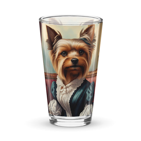 Yorkshire Terrier- Shaker pint glass v2