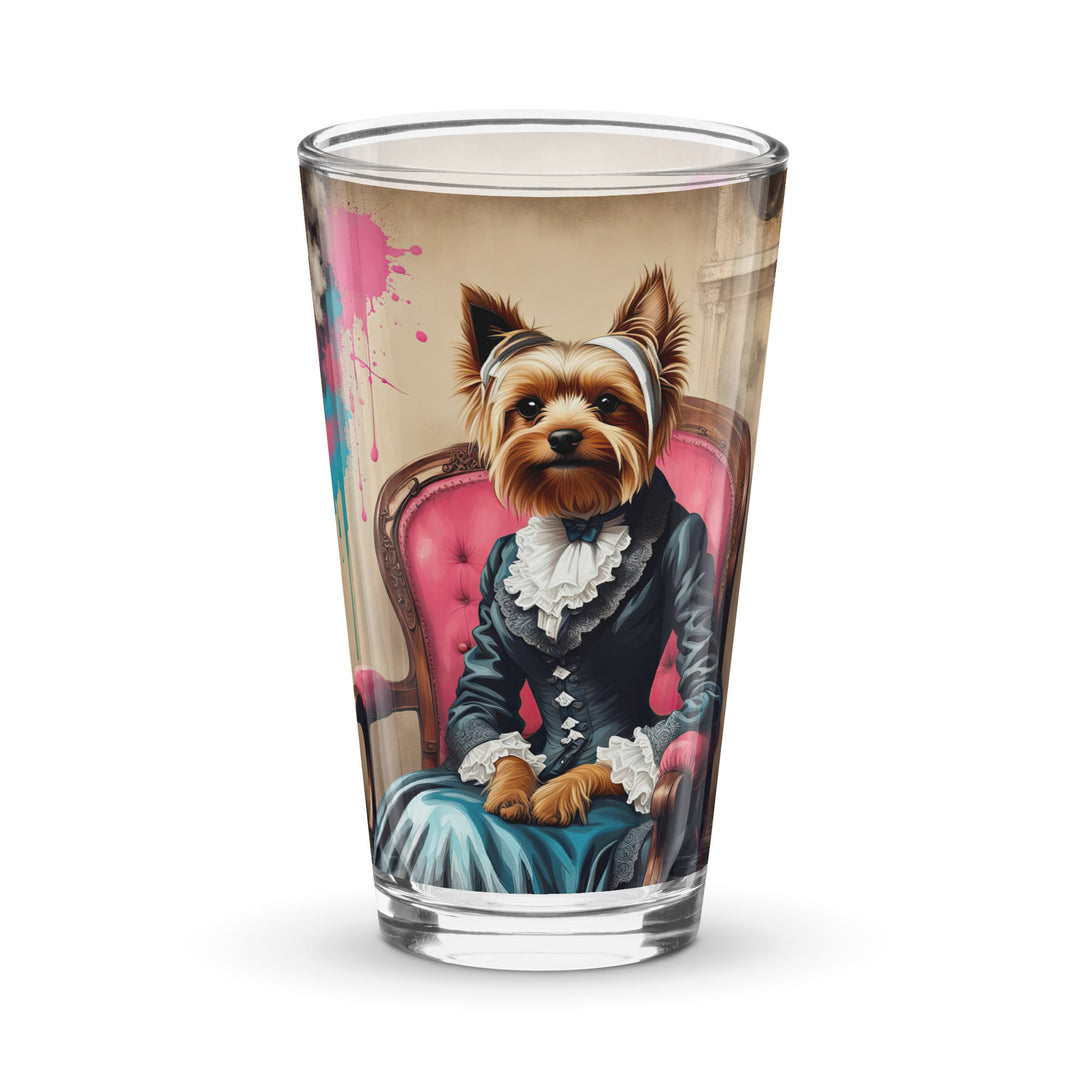 Yorkshire Terrier- Shaker pint glass v3