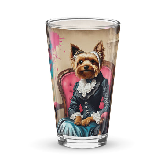 Yorkshire Terrier- Shaker pint glass v3