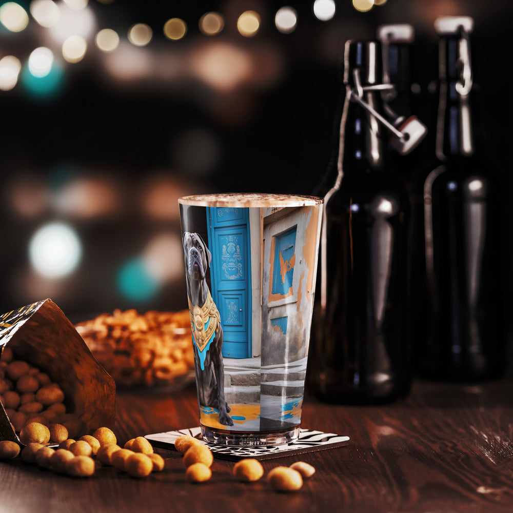 Shaker pint glass-Cane Corso