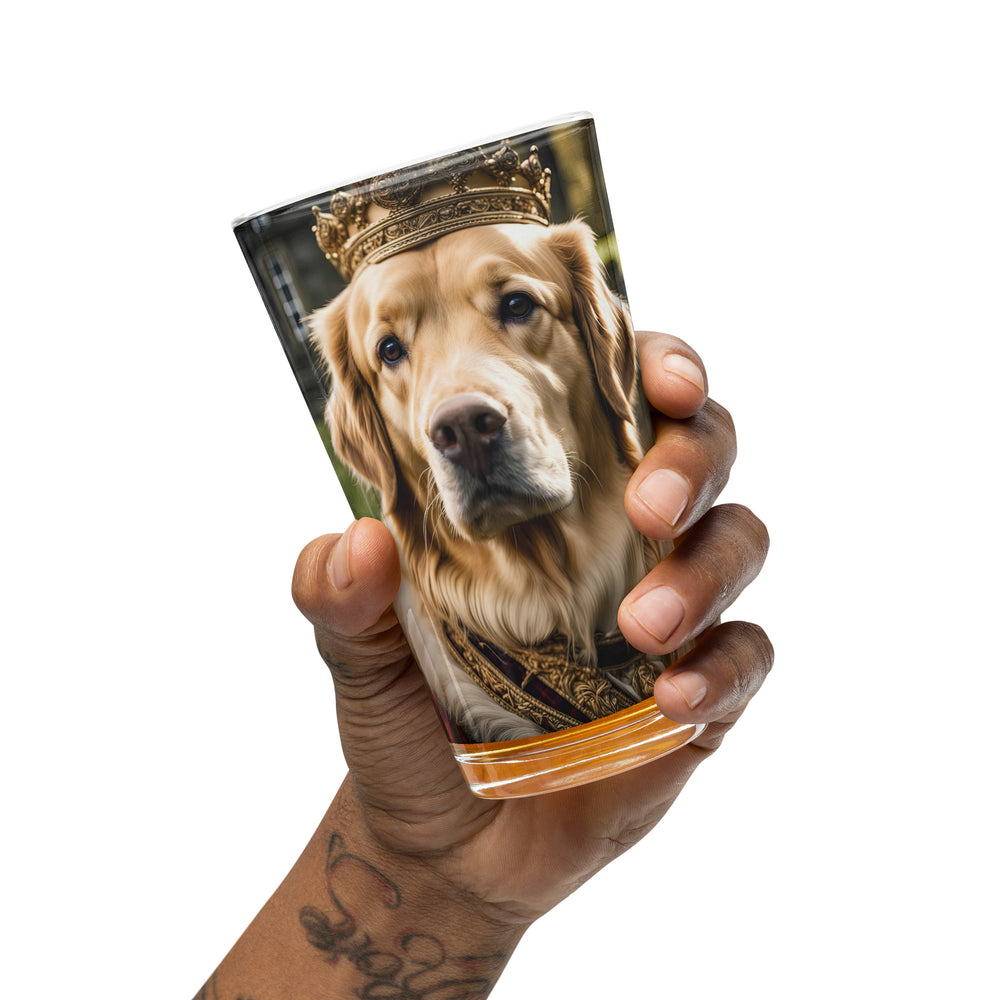 Golden Retriever- Shaker pint glass v2