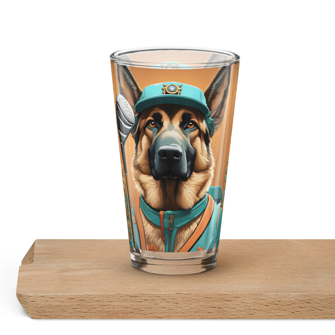 German Shepherd- Shaker pint glass