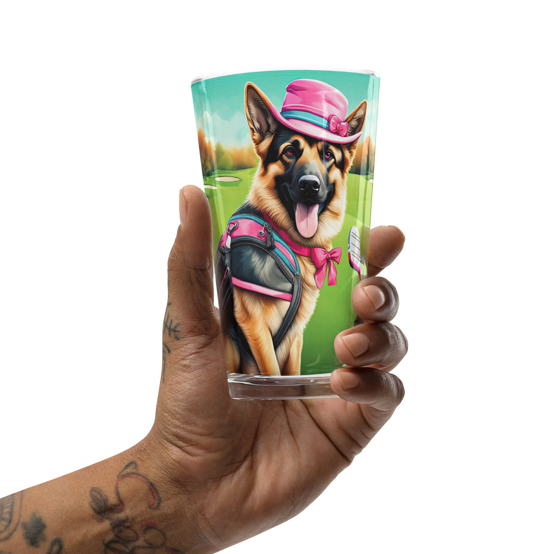 German Shepherd- Shaker pint glass v2