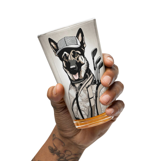 German Shepherd- Shaker pint glass v4