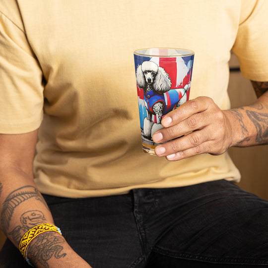 Poodle- Shaker Pint Glass v3