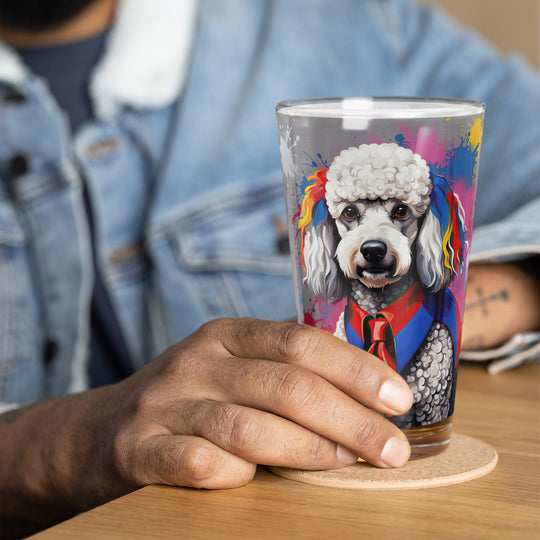 Poodle- Shaker Pint Glass v5