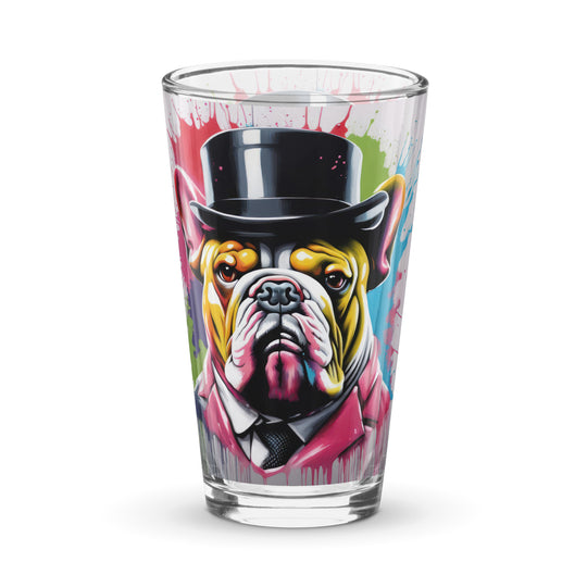 Bulldog- Shaker pint glass v2