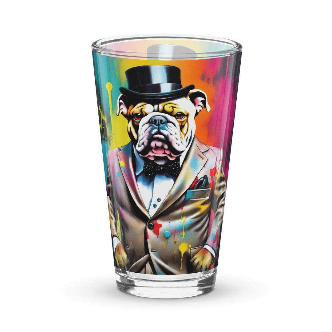 Bulldog- Shaker pint glass v3