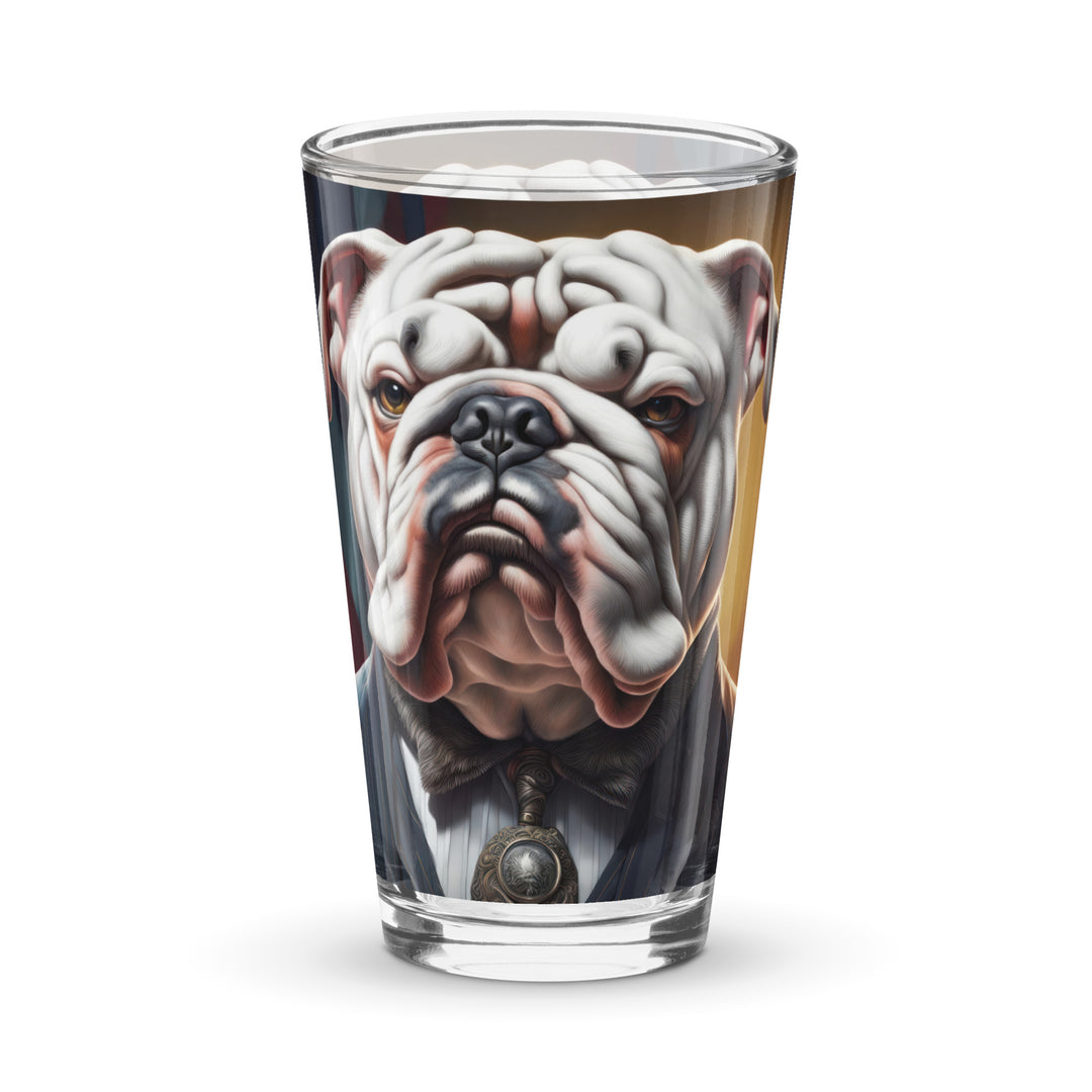 Bulldog- Shaker pint glass v4