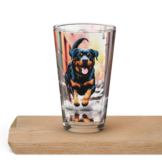 Rottweiler- Shaker Pint Glass v2