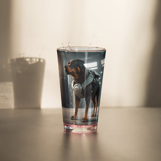 Rottweiler- Shaker Pint Glass v4