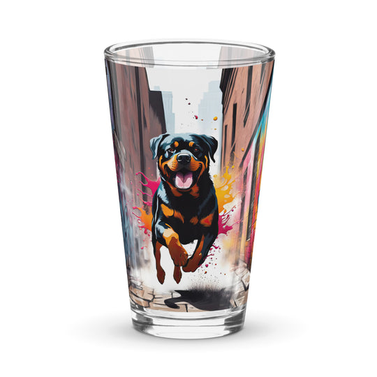 Rottweiler- Shaker Pint Glass v5