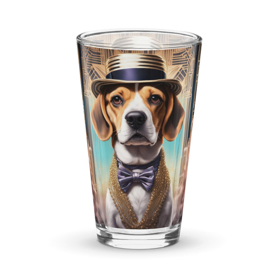 Beagle- Shaker pint glass v2