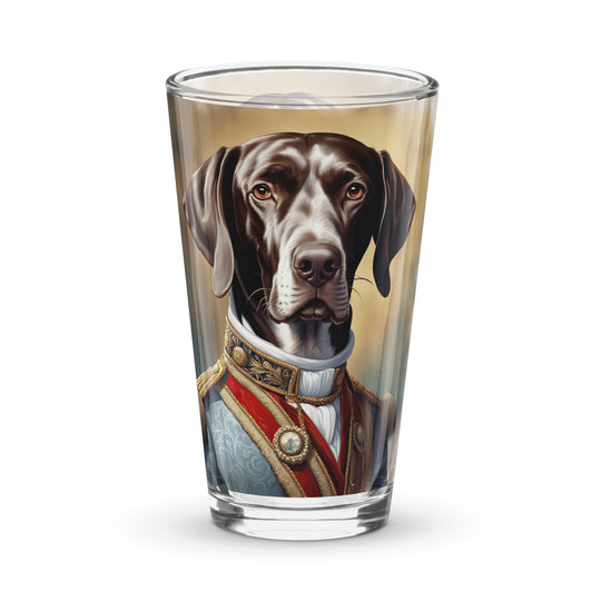 German Shorthaired Pointer- Shaker pint glass v4