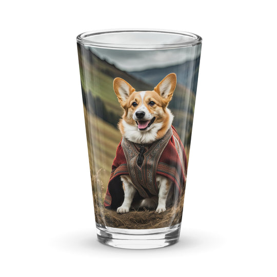 Pembroke Welsh Corgi- Shaker pint glass v4
