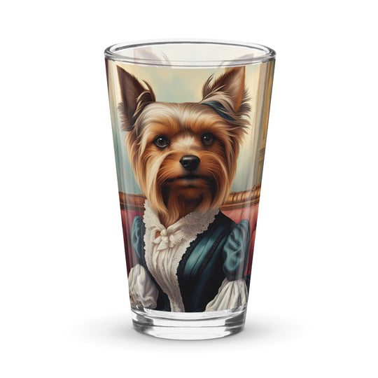 Yorkshire Terrier- Shaker pint glass v2