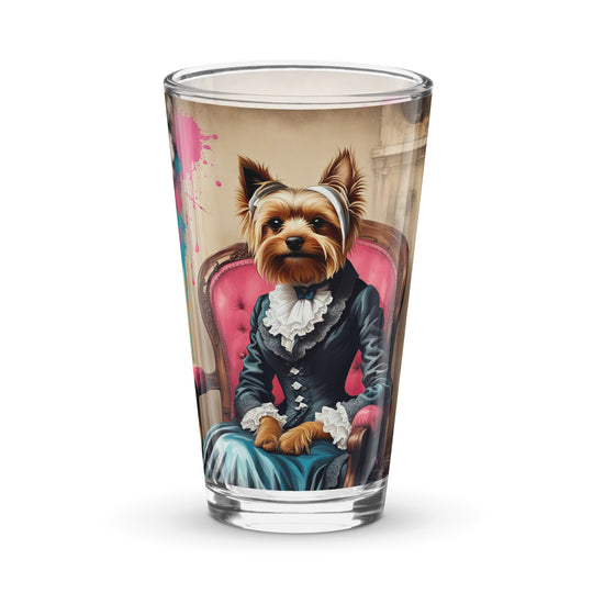 Yorkshire Terrier- Shaker pint glass v3