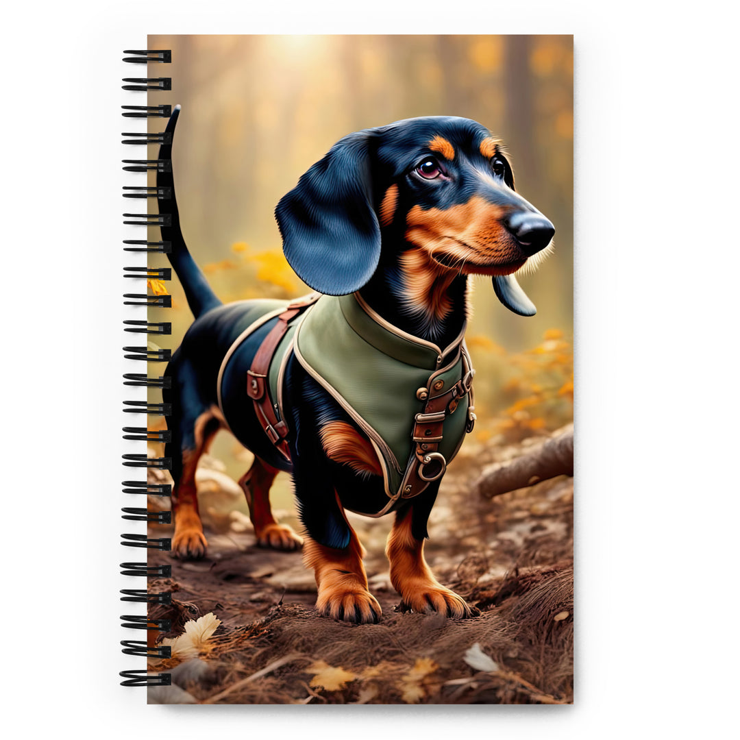 Dachshund- Spiral notebook v3