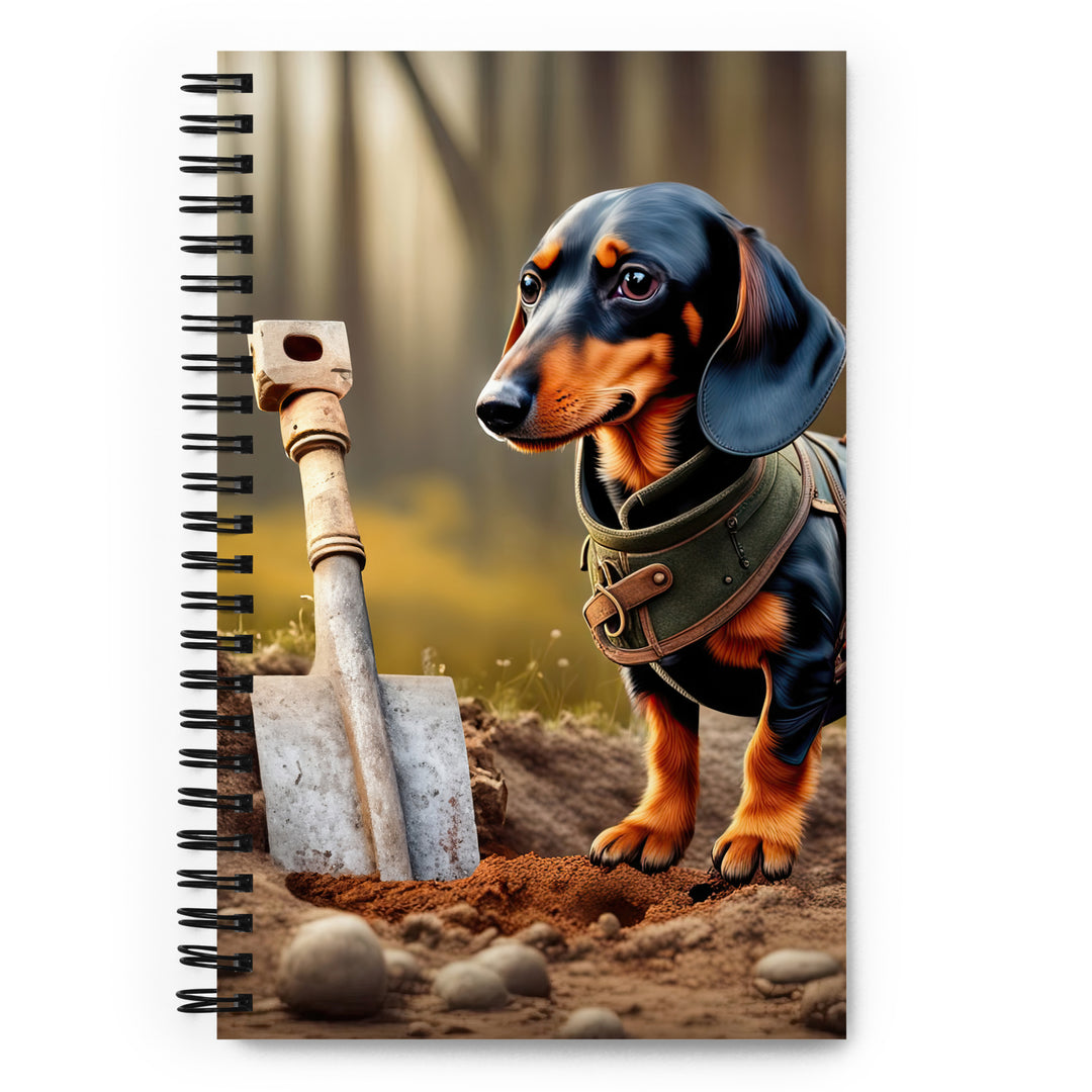 Dachshund- Spiral notebook v4