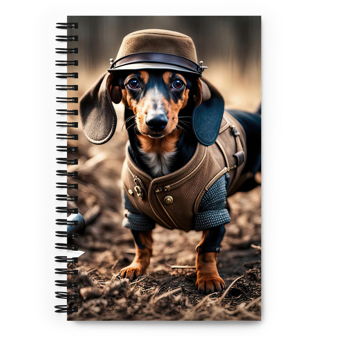 Dachshund- Spiral notebook v5