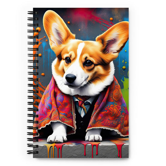 Pembroke Welsh Corgi- Spiral notebook v3