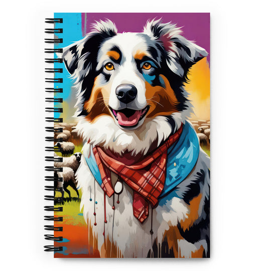 Australian Shepherd- Spiral notebook v3