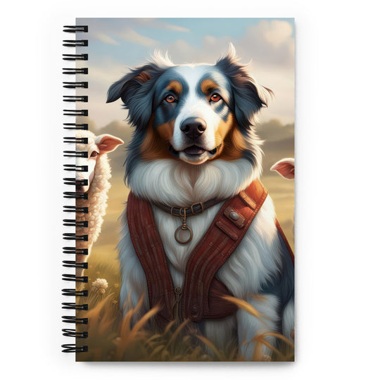 Australian Shepherd- Spiral notebook v4