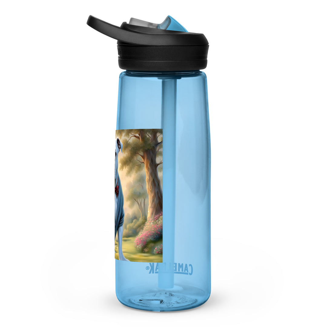 Bulldog Golfer- Sports water bottle v4