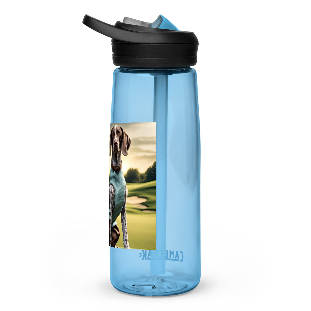 German Shorthaired Pointer Golfer- Sports water bottle v2