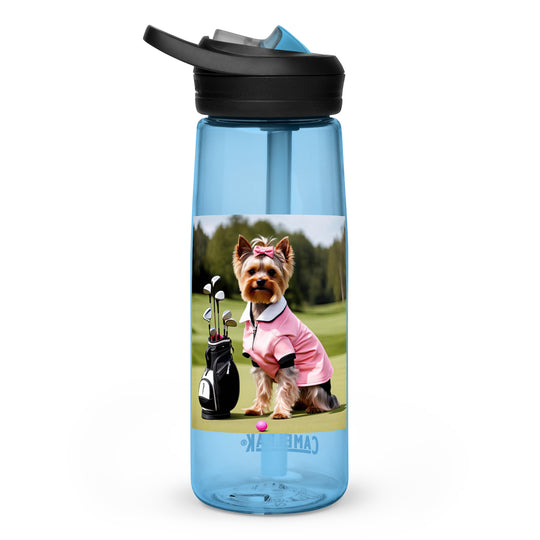 Yorkshire Terrier Golfer- Sports water bottle v2