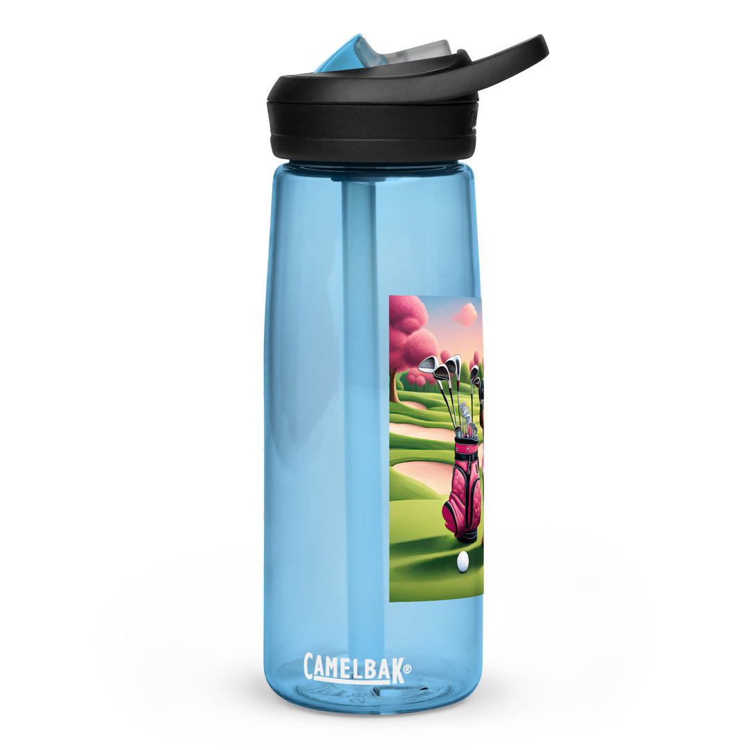 Rottweiler Golfer- Sports water bottle v2