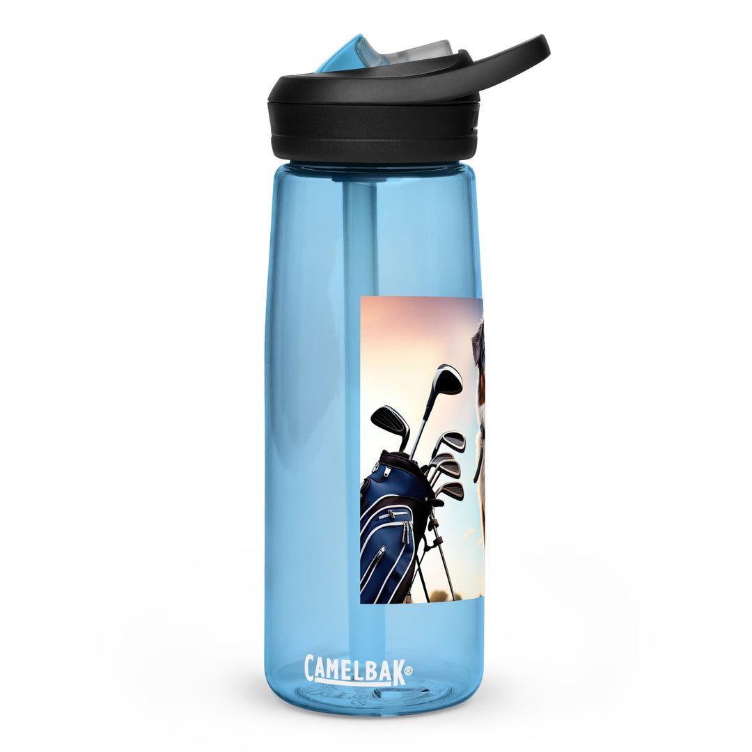 Australian Shepherd Golfer- Sports water bottle