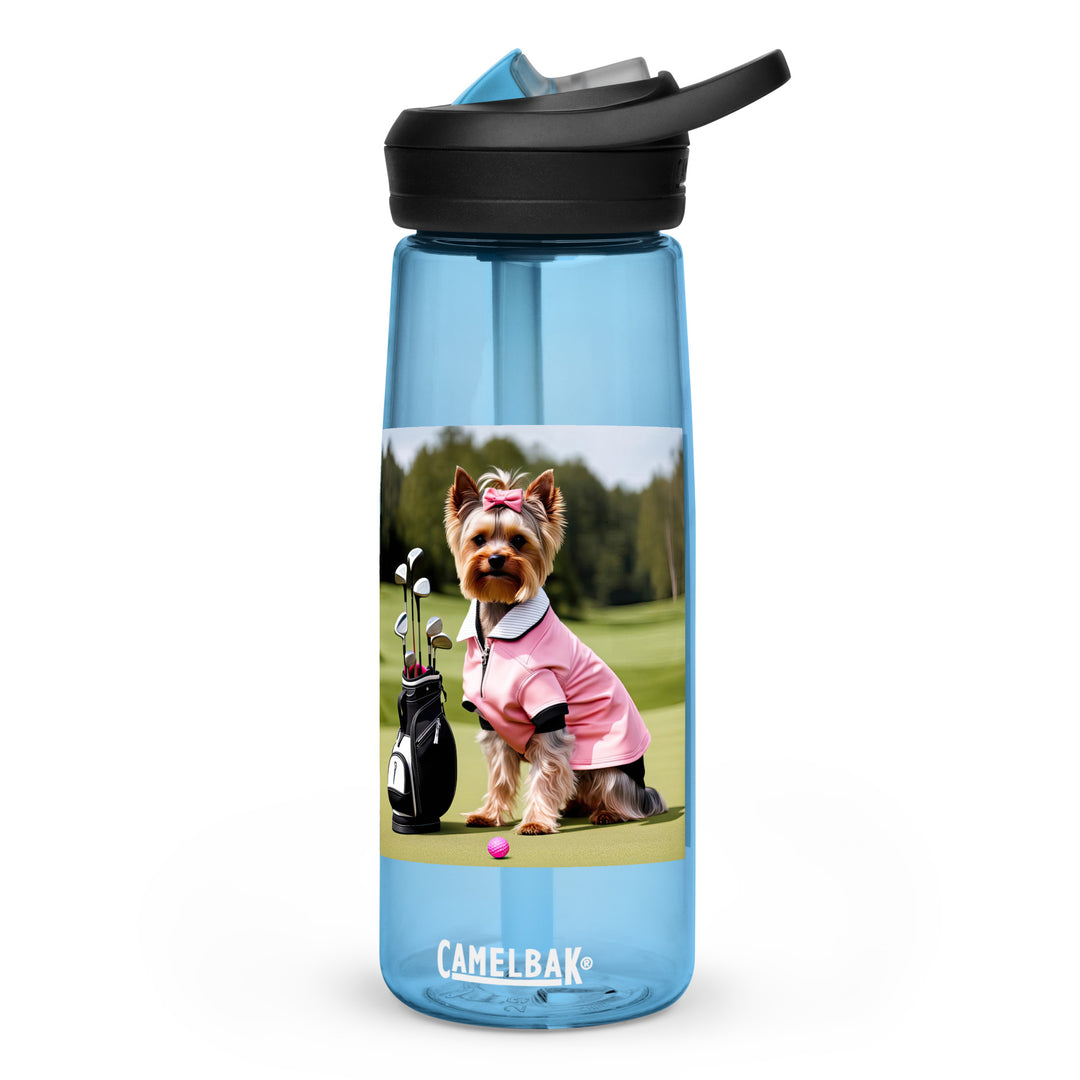 Yorkshire Terrier Golfer- Sports water bottle v2
