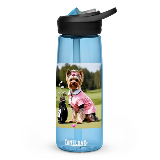 Yorkshire Terrier Golfer- Sports water bottle v2