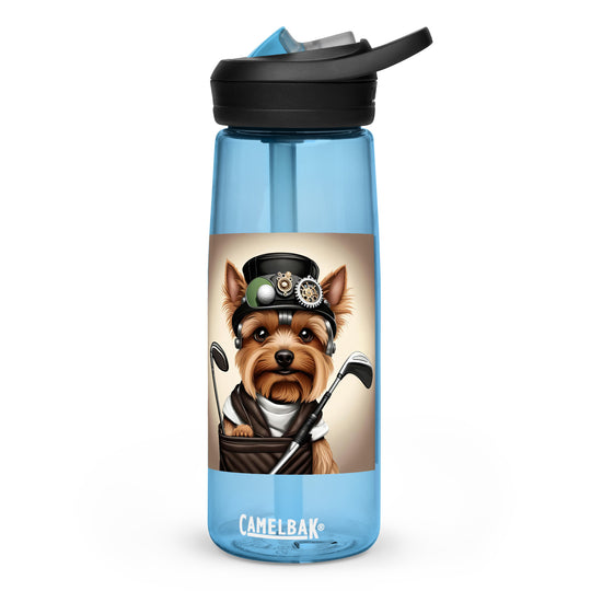Yorkshire Terrier Golfer- Sports water bottle v3