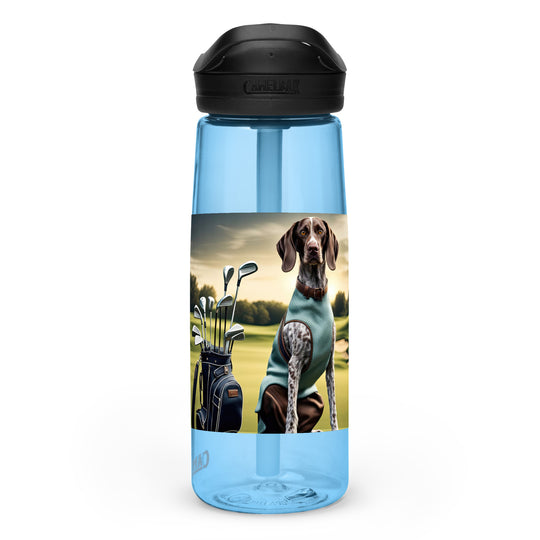 German Shorthaired Pointer Golfer- Sports water bottle v2