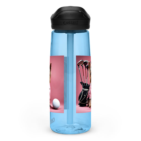 Yorkshire Terrier Golfer- Sports water bottle